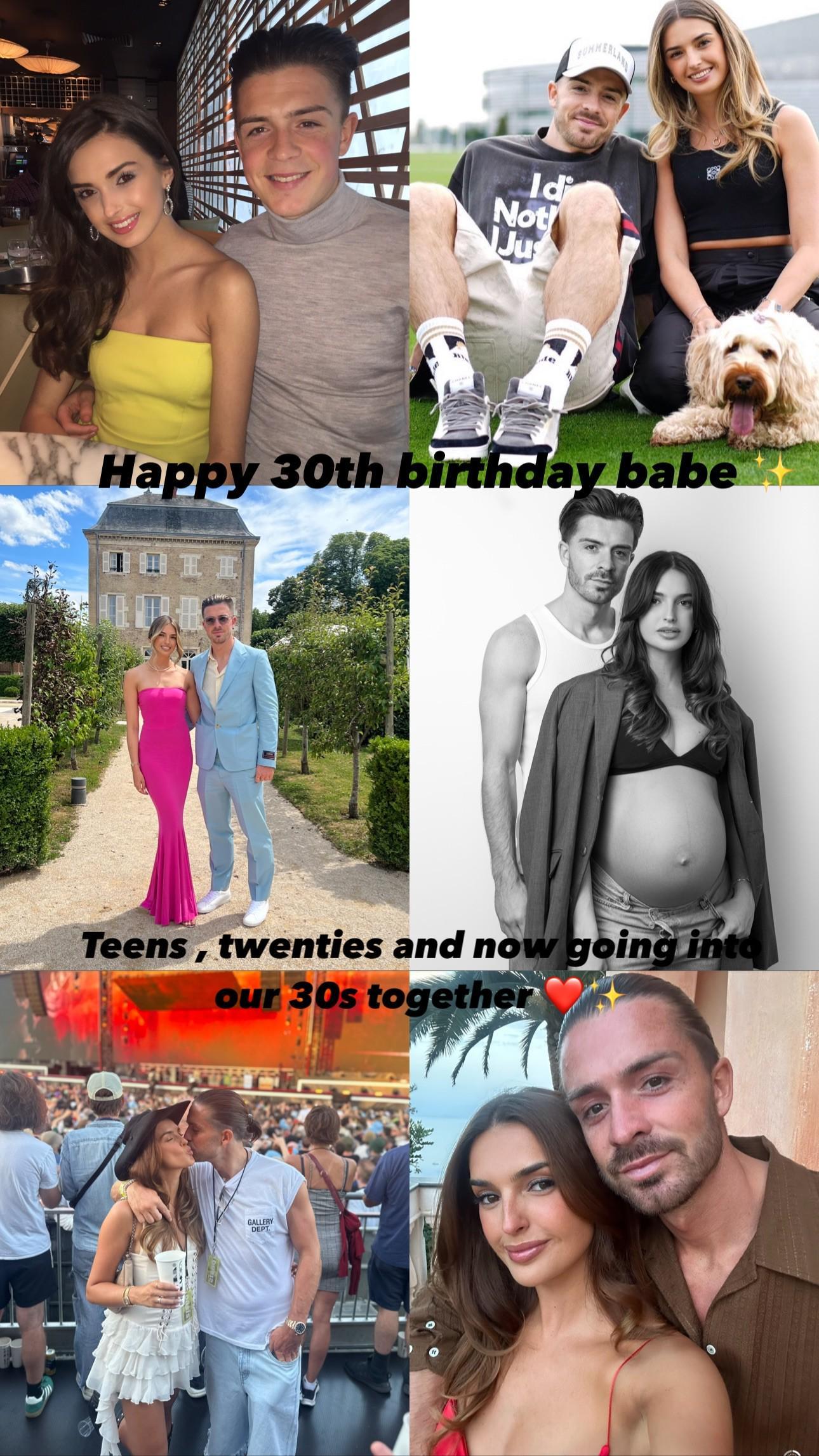 半岛体育APP-女友丽贝卡为格拉利什庆生：30岁生日快乐，宝贝